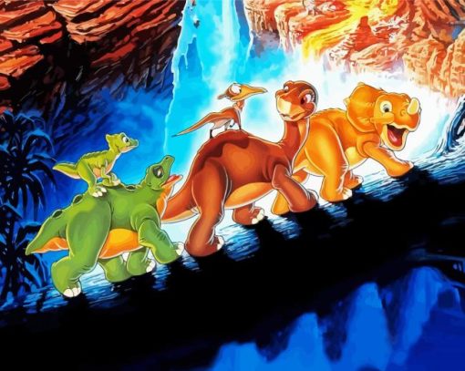 The Land Before Time paint by number
