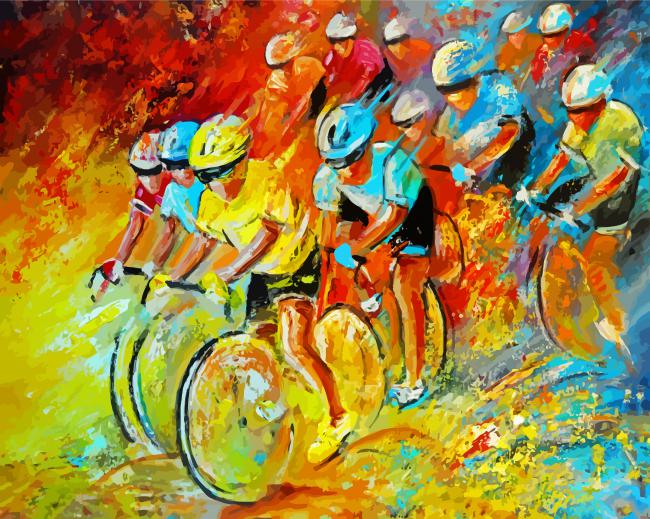 Tour De France paint by number