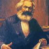 Vintage Karl Marx paint by number