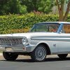 White Ford Falcon paint by number