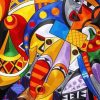 Abstract African Faces Art paint by number