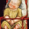 Baby In A Red Chair paint by number