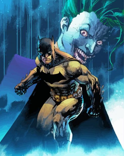 Batman And Joker Characters paint by number