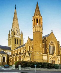 Bendigo Victoria Cathedral In Australia paint by number