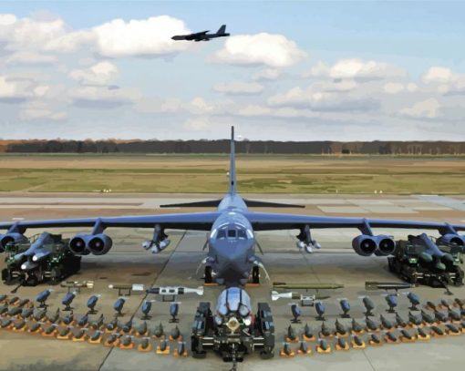 Boeing B 52 Stratofortress paint by number