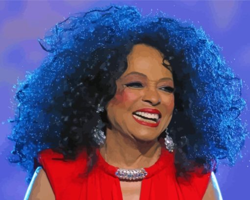 Diana Ross Smiling paint by number