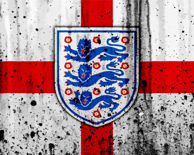 England Football Logo Art paint by number