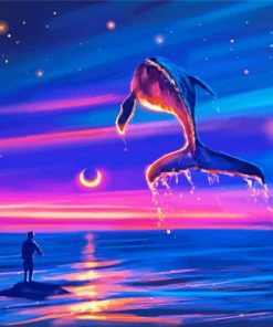 Fantasy Humpback Whale paint by number