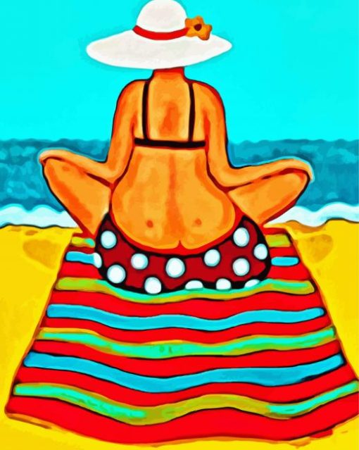 Fat Lady Beach paint by number