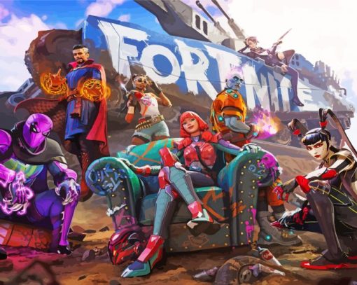 Fortnite Loading Screen paint by number