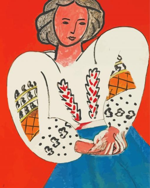 La Blouse Roumaine By Henri Matisse paint by number