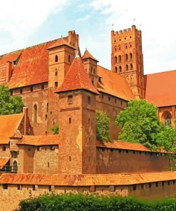 Malbork Castle paint by number