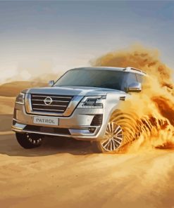 Nissan Patrol In The Desert paint by number