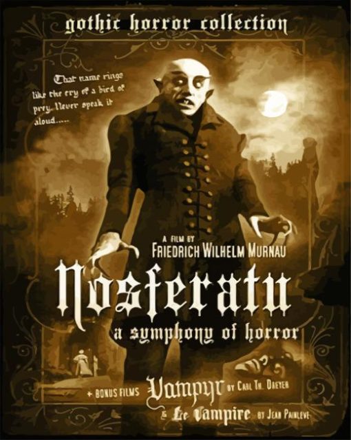Nosferatu Movie Poster paint by number