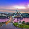 Peace Bridge In Londonderry paint by number