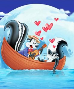 Pepe Le Pew Couple paint by number