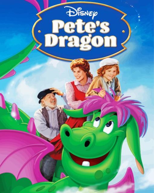 Petes Dragon Poster paint by number