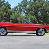 Red Ford Galaxie Car paint by number