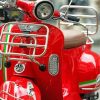 Red Lambretta paint by number