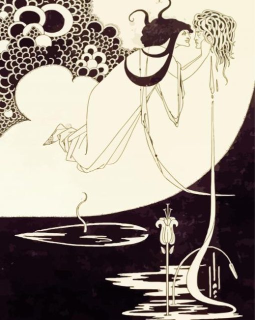 The Climax Aubrey Beardsley paint by number