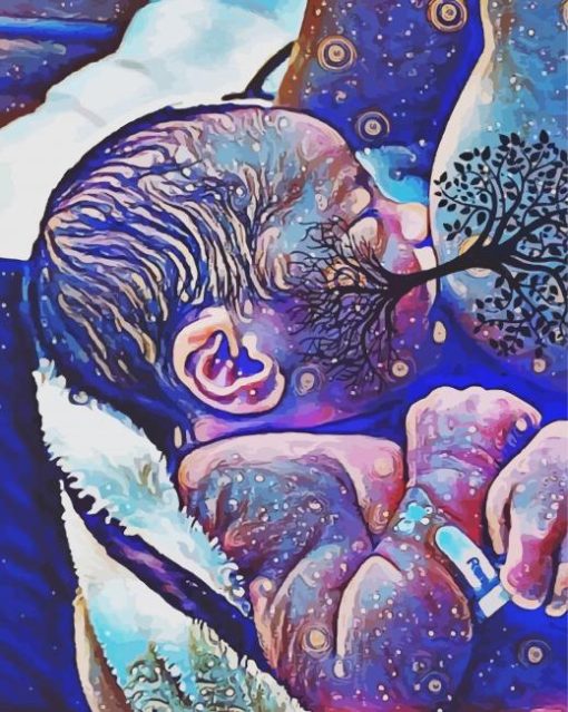 Tree Life Breastfeeding paint by number