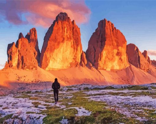 Tre Cime paint by number