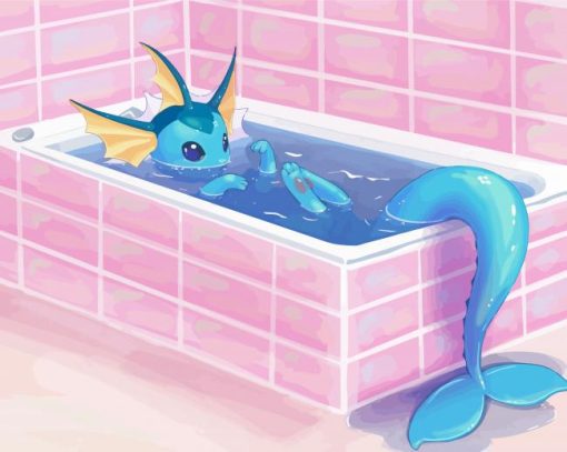Vaporeon paint by number