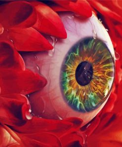 Eye Flower paint by number