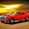 1969 Plymouth Roadrunner paint by number
