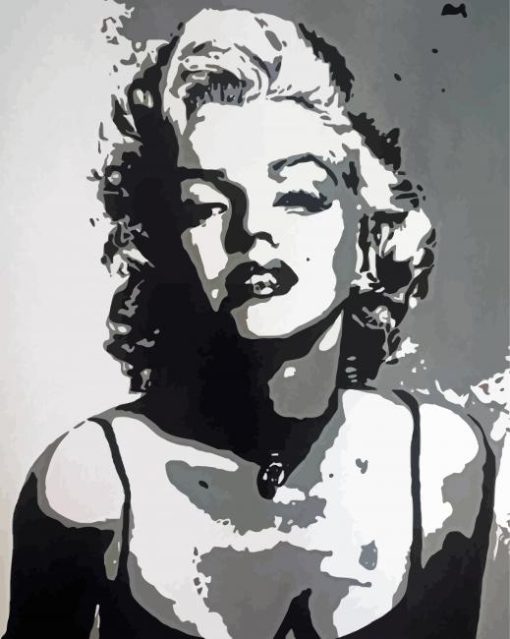 Pop Art Marilyn Monroe paint by number