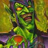 Evil Green Goblin paint by number