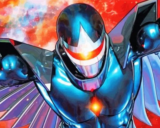 Galaxy Darkhawk paint by number
