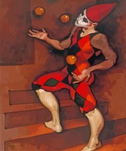 Juggling Clown paint by number