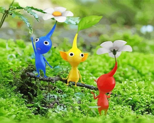 Pikmin Video Games paint by number