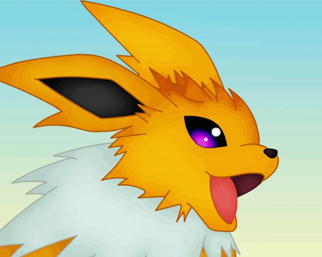 Pokemon Jolteon paint by number