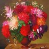 Red And Pink Old Masters Flowers paint by number