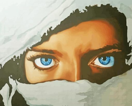 Sad Lady Eyes paint by number