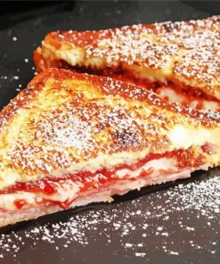 Tasty Monte Cristo Sandwich paint by number