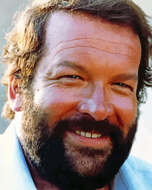 The Actor Bud Spencer paint by number