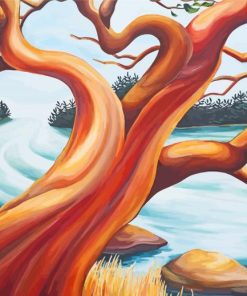 Arbutus Tree paint by number