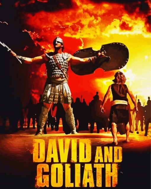 David And Goliath Poster paint by number