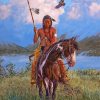 Native American Hunter Art paint by number