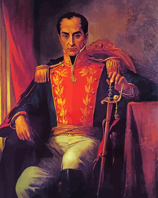 Politician Simo Bolivar paint by number