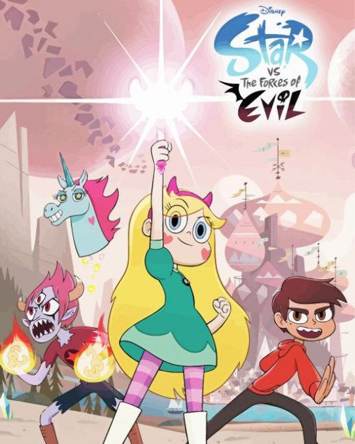 Star Vs The Forces Of Evil Poster paint by number