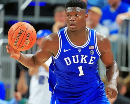 Zion Williamson Basketball Player paint by number