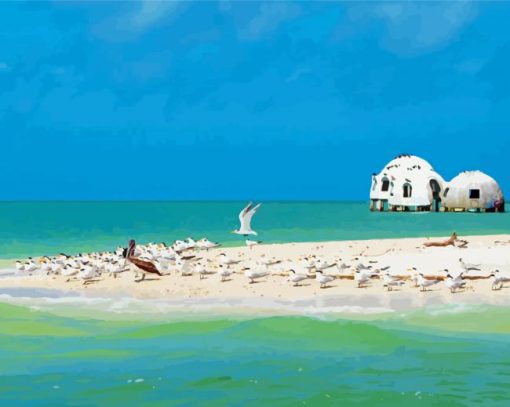 Marco Island Florida paint by number