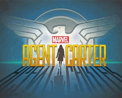 Marvel Agent Carter paint by number