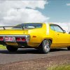 Yellow 1971 Road Runner Car paint by number