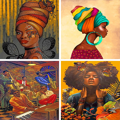 Africans Paint By Numbers