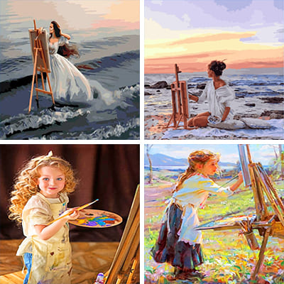 Artists Paint By Numbers